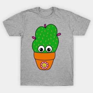 Cute Cactus Design #337: Cute Cactus In Terra Cotta Pot T-Shirt